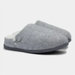 Shu Da Living Helena Womens Grey Mule Slippers 11 Shu Da Living Helena Womens Grey Mule Slippers -UK Shoe Sales Store 699557 2 L06.20230627000426