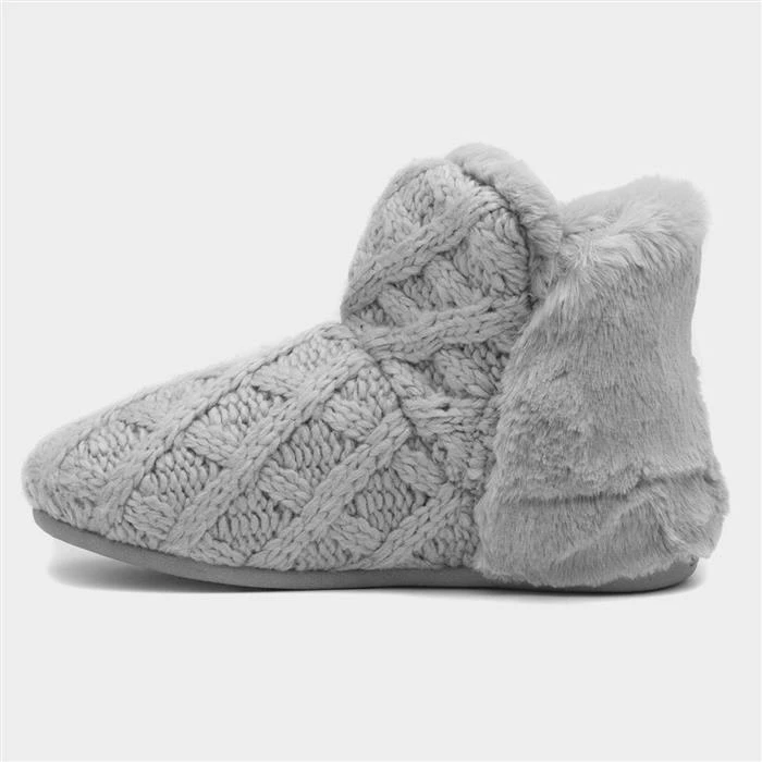 Shu Da Living Jenny Womens Grey Knitted Bootie 4 Shu Da Living Jenny Womens Grey Knitted Bootie - Image 2