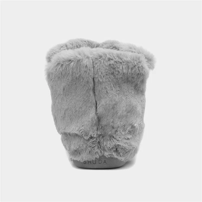 Shu Da Living Jenny Womens Grey Knitted Bootie 5 Shu Da Living Jenny Womens Grey Knitted Bootie - Image 3