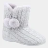Fleet & Foster Apple Womens Grey Bootie Slipper 2 Fleet & Foster Apple Womens Grey Bootie Slipper -UK Shoe Sales Store 699565 3 L02.20230119000852