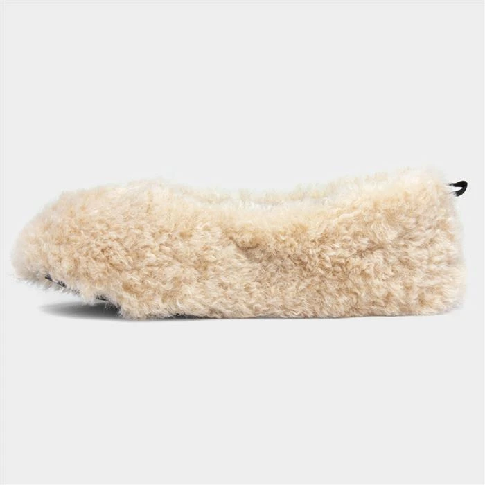 Truffle Pat Womens Beige Faux Fur Slipper 4 Truffle Pat Womens Beige Faux Fur Slipper - Image 2