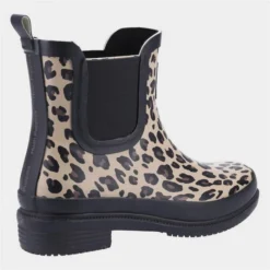 Hush Puppies Minnie Womens Leopard Print Welly -UK Shoe Sales Store 793058 3 L03.20230123000317