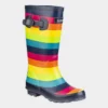 Cotswold Kids Rainbow Multi-Coloured Welly