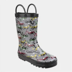 Cotswold Puddle Kids Grey Digger Welly