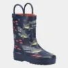 Cotswold Puddle Kids Navy Shark Welly -UK Shoe Sales Store 799068 3 L02.20230731000302