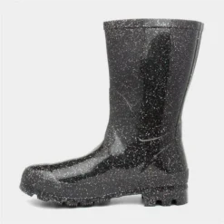 Zone Frost Womens Black Glitter Welly -UK Shoe Sales Store 799086 2 L03.20221021000146