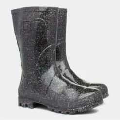 Zone Frost Womens Black Glitter Welly -UK Shoe Sales Store 799086 2 L06.20221021000146
