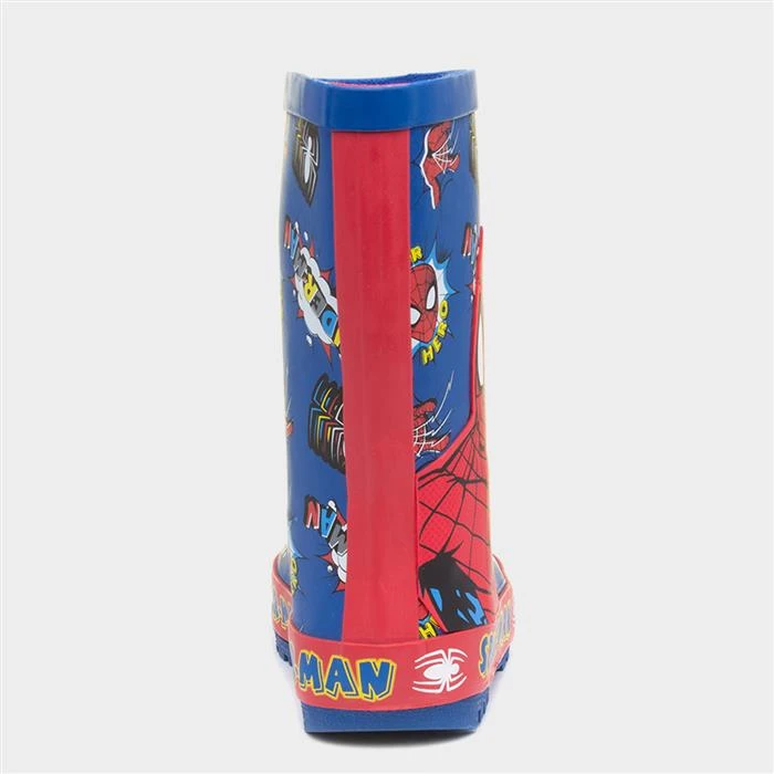 Spiderman Kids Blue Printed Welly 5 Spiderman Kids Blue Printed Welly - Image 3
