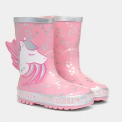 Buckle My Shoe Girls Pink Unicorn Welly -UK Shoe Sales Store 799159 2 L06.20210928000301