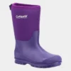 Cotswold Hilly Neoprene Kids Purple Wellies -UK Shoe Sales Store 799201 3 L02.20230125000718