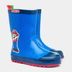 Super Mario Kids Blue Wellies 11 Super Mario Kids Blue Wellies -UK Shoe Sales Store 799203 2 L06.20220928000753