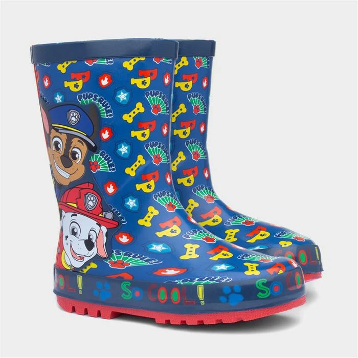 Paw Patrol Hardy Kids Navy Welly 7 Paw Patrol Hardy Kids Navy Welly - Image 5