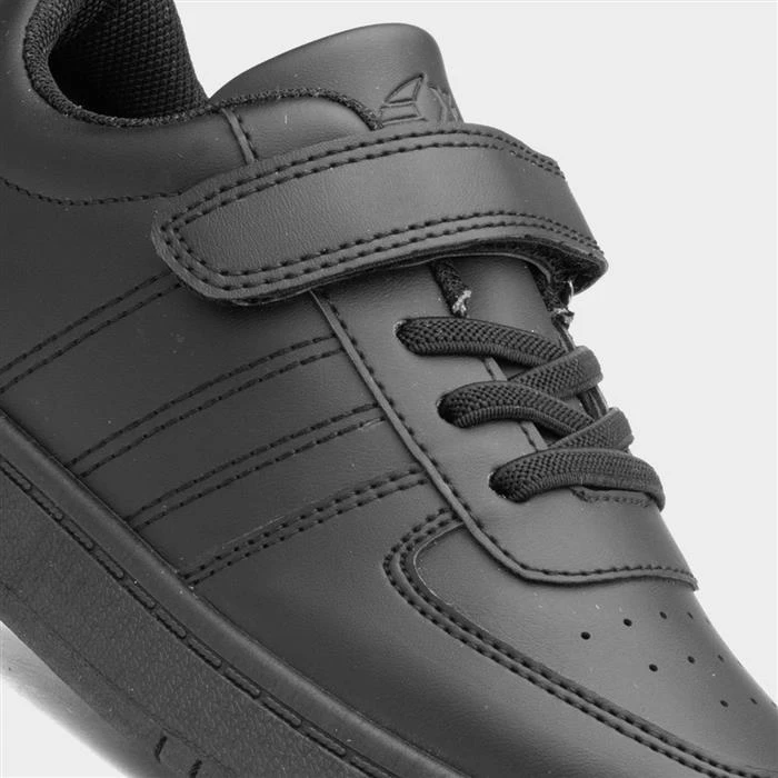 XL Aire Kids Black Easy Fasten Trainer 6 XL Aire Kids Black Easy Fasten Trainer - Image 4