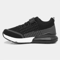 XL Exe Kids Black Easy Fasten Knitted Trainer -UK Shoe Sales Store 80079 2 L03.20230127000513