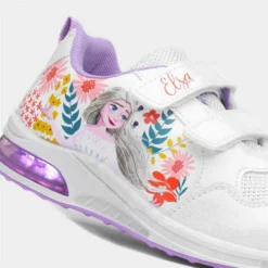 Disney Frozen Kids White Light Up Trainer -UK Shoe Sales Store 807163 2 L05.20230624000444