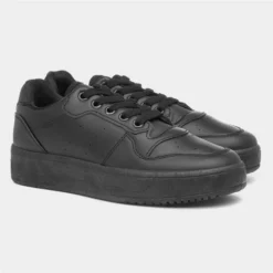 Truffle Oslo Womens Black Lace Up Trainer -UK Shoe Sales Store 809024 2 L06.20230119000446