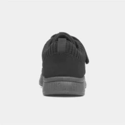 XL Eden Kids Black Mesh Easy Fasten Trainer -UK Shoe Sales Store 820042 2 L04.20230127000206