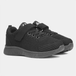 XL Eden Kids Black Mesh Easy Fasten Trainer -UK Shoe Sales Store 820042 2 L06.20230127000528