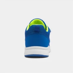 XL Kids Blue And Lime Green Knitted Trainer -UK Shoe Sales Store 820043 2 L04.20230209000359