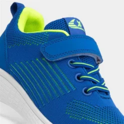XL Kids Blue And Lime Green Knitted Trainer -UK Shoe Sales Store 820043 2 L05.20230209000359