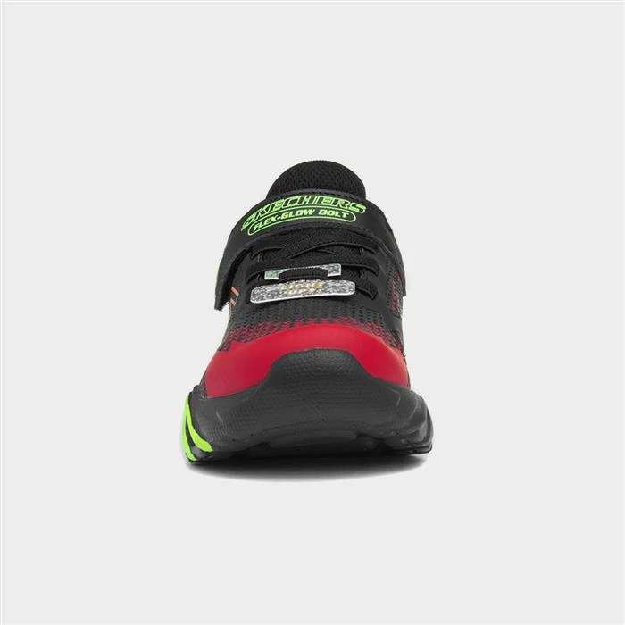 Skechers Flex-Glow Kids Black Light Up Trainer 3 Skechers Flex-Glow Kids Black Light Up Trainer