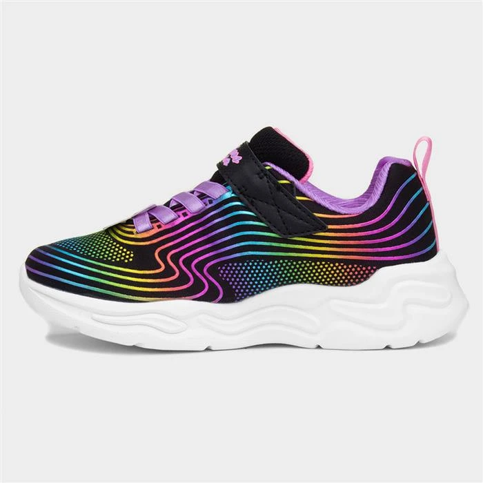 Skechers Wavy Beams Kids Multi Light Up Trainer 4 Skechers Wavy Beams Kids Multi Light Up Trainer - Image 2